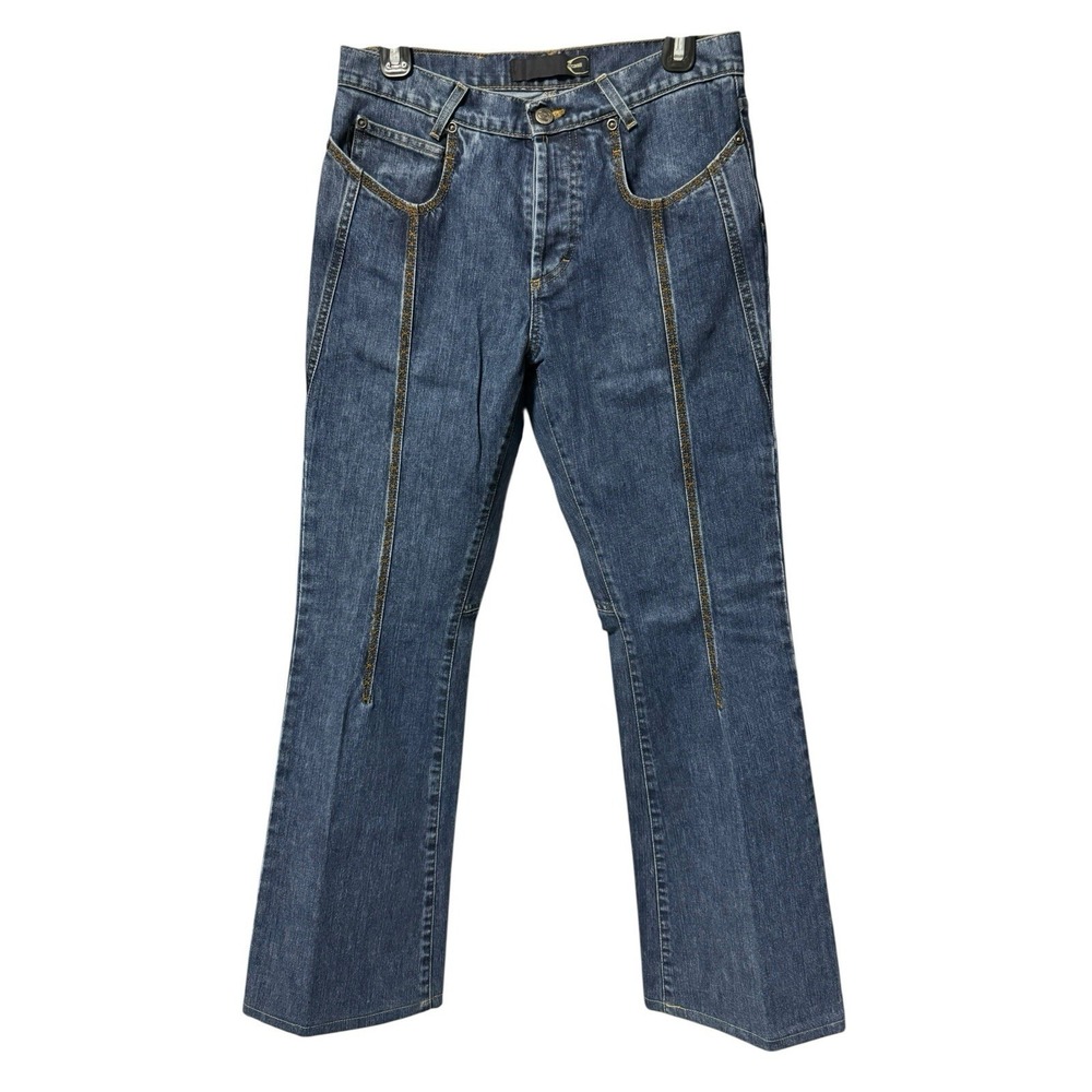 Just Cavalli Italian Designer Jeans Women Size 30 EU 44 Blue Denim Made In Italy
